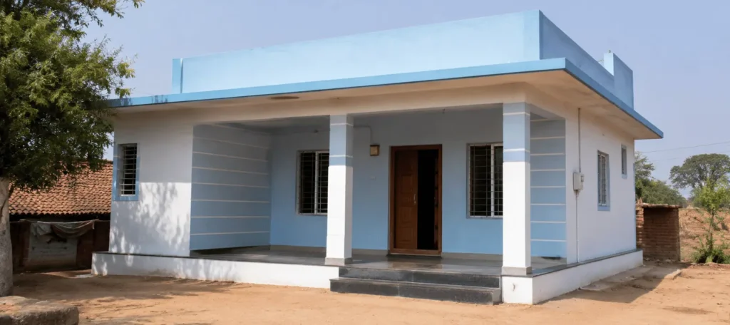Sanctioned pucca house